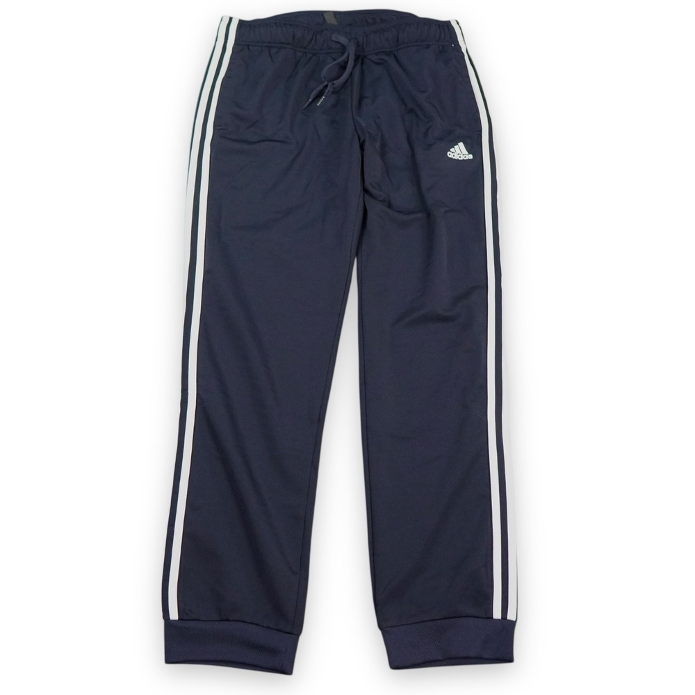 Adidas Tricot Track Pants Womens Large Blue White 3 Stripes Warm up Core‎